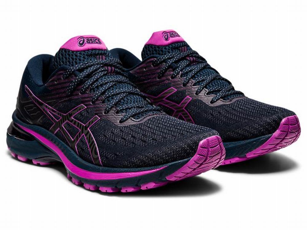 Chaussures Running Asics GT-2000 9 LITE-SHOW Femme Bleu | CND-327418