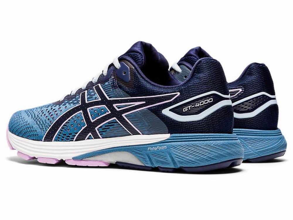 Chaussures Running Asics GT-4000 2 (D) Femme Grise Bleu Marine | LMW-456012