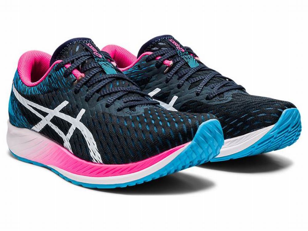 Chaussures Running Asics HYPER SPEED Femme Blanche Bleu | SAQ-302457