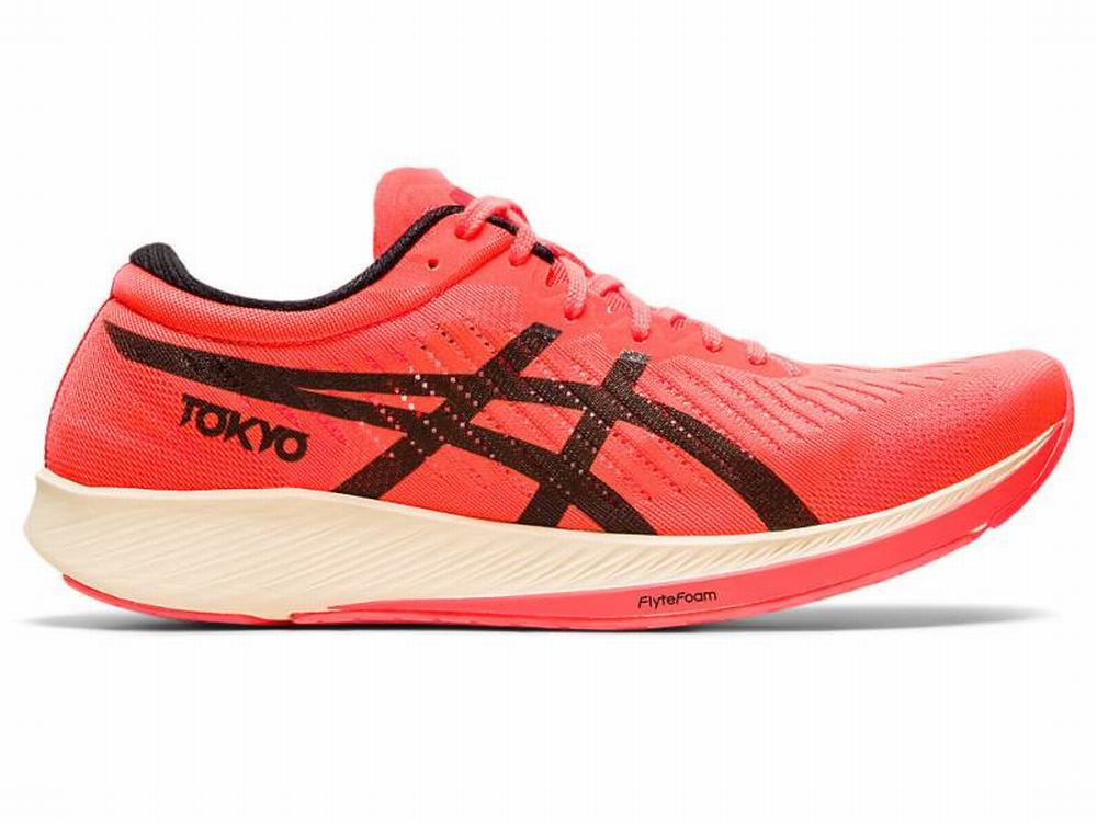 Chaussures Running Asics METARACER TOKYO Femme Orange Noir Rouge | QNM-651270