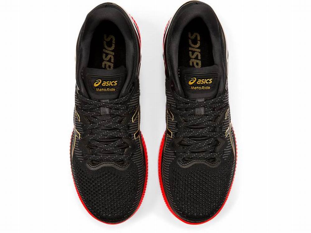 Chaussures Running Asics METARIDE Femme Noir Rouge | NWG-285460