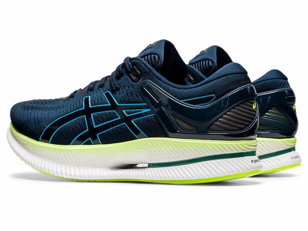 Chaussures Running Asics METARIDE Homme Bleu Vert | UVH-195780