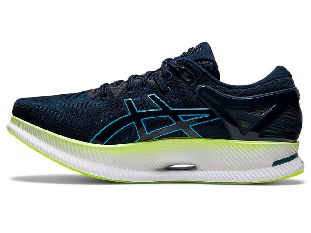 Chaussures Running Asics METARIDE Homme Bleu Vert | UVH-195780