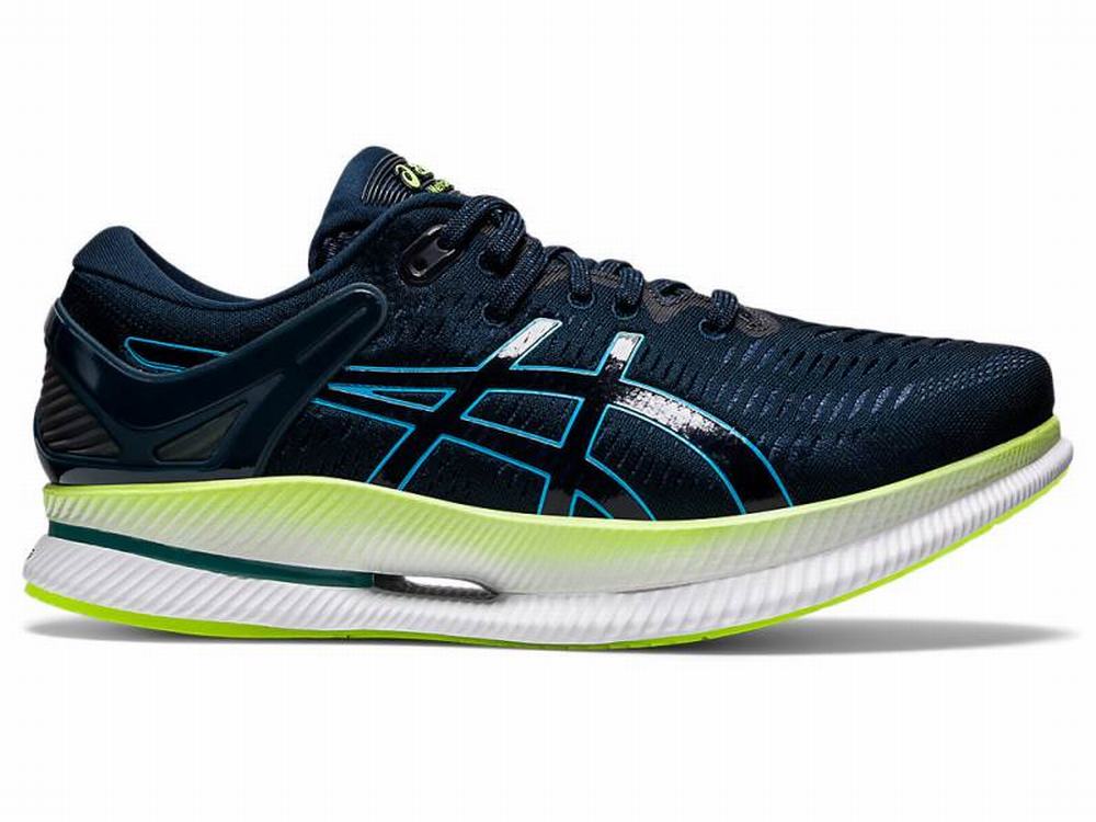 Chaussures Running Asics METARIDE Homme Bleu Vert | UVH-195780