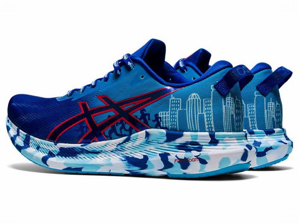 Chaussures Running Asics NOOSA TRI 13 BOSTON Femme Rouge Bleu | TNF-674853