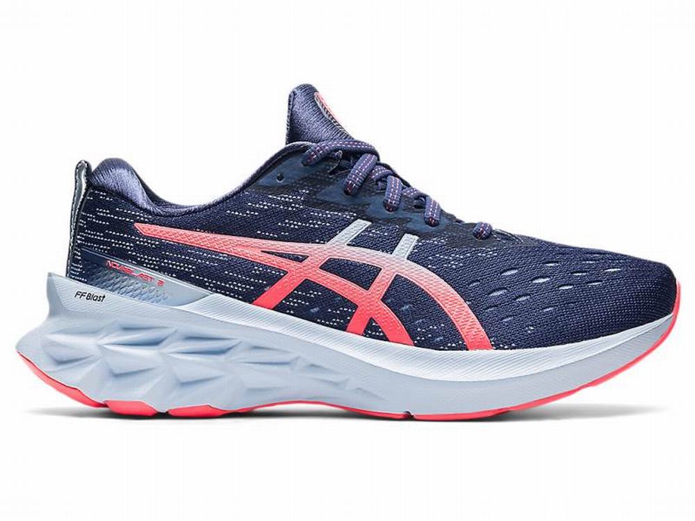 Chaussures Running Asics NOVABLAST 2 Femme Bleu | TSG-271934