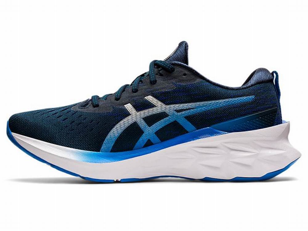 Chaussures Running Asics NOVABLAST 2 Homme Bleu Argent | LTG-183094