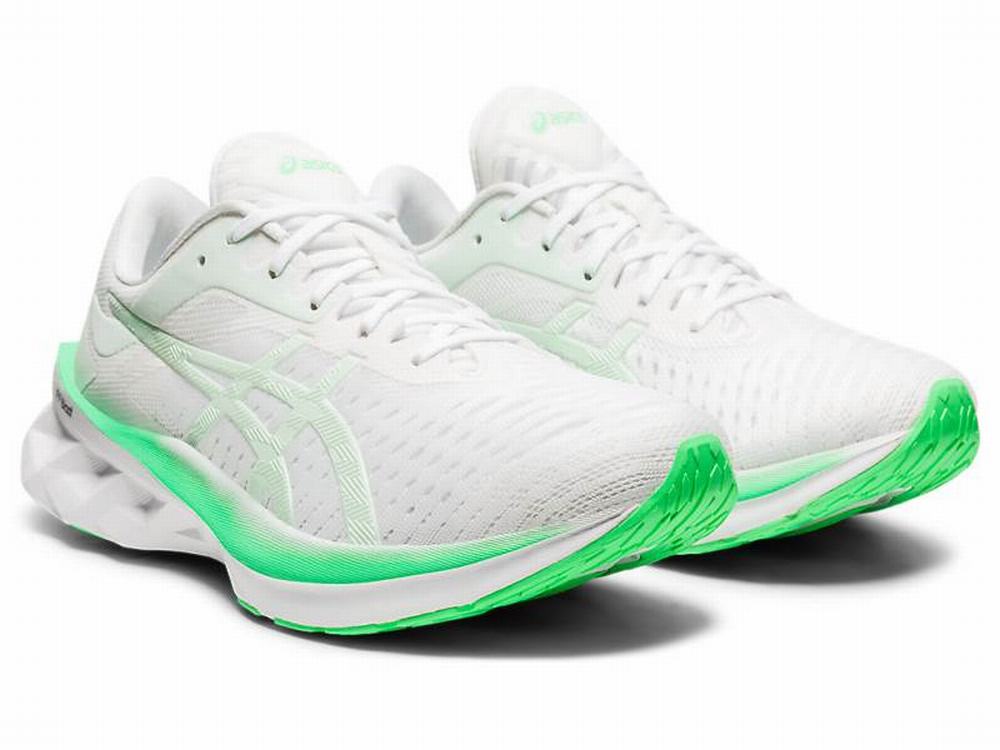 Chaussures Running Asics NOVABLAST Femme Blanche Menthe | AGS-954160