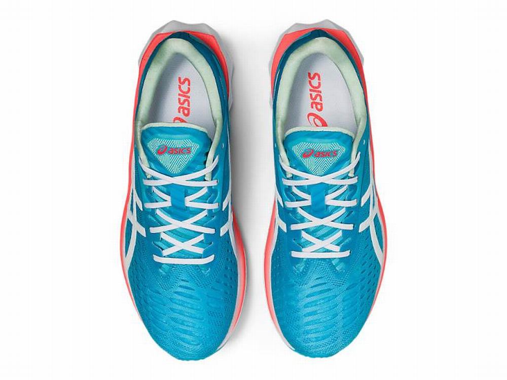 Chaussures Running Asics NOVABLAST Femme Turquoise Clair Blanche | EVP-987605