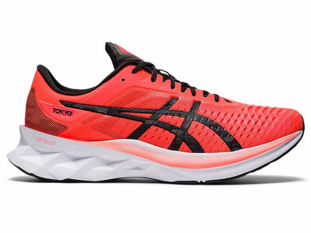 Chaussures Running Asics NOVABLAST Homme Orange Noir Rouge | YOU-450389