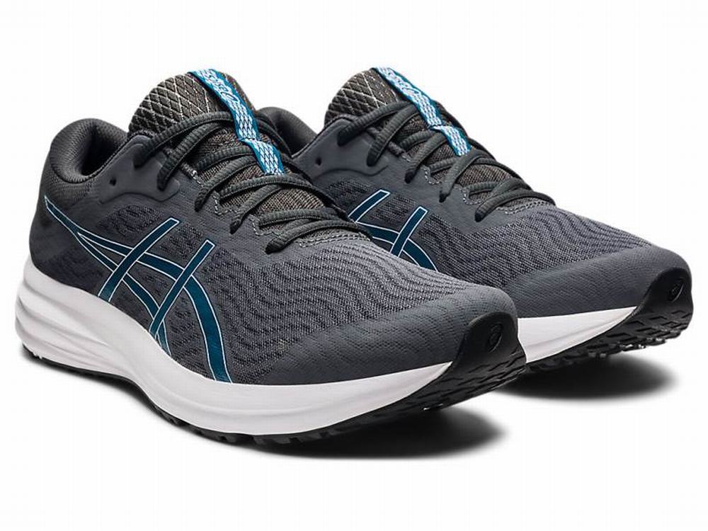 Chaussures Running Asics PATRIOT 12 Homme Grise Foncé Turquoise | HSW-830247