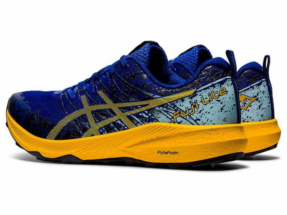 Chaussures Trail Asics FUJI LITE 2 Homme Bleu Orange Fleur | JNP-879231