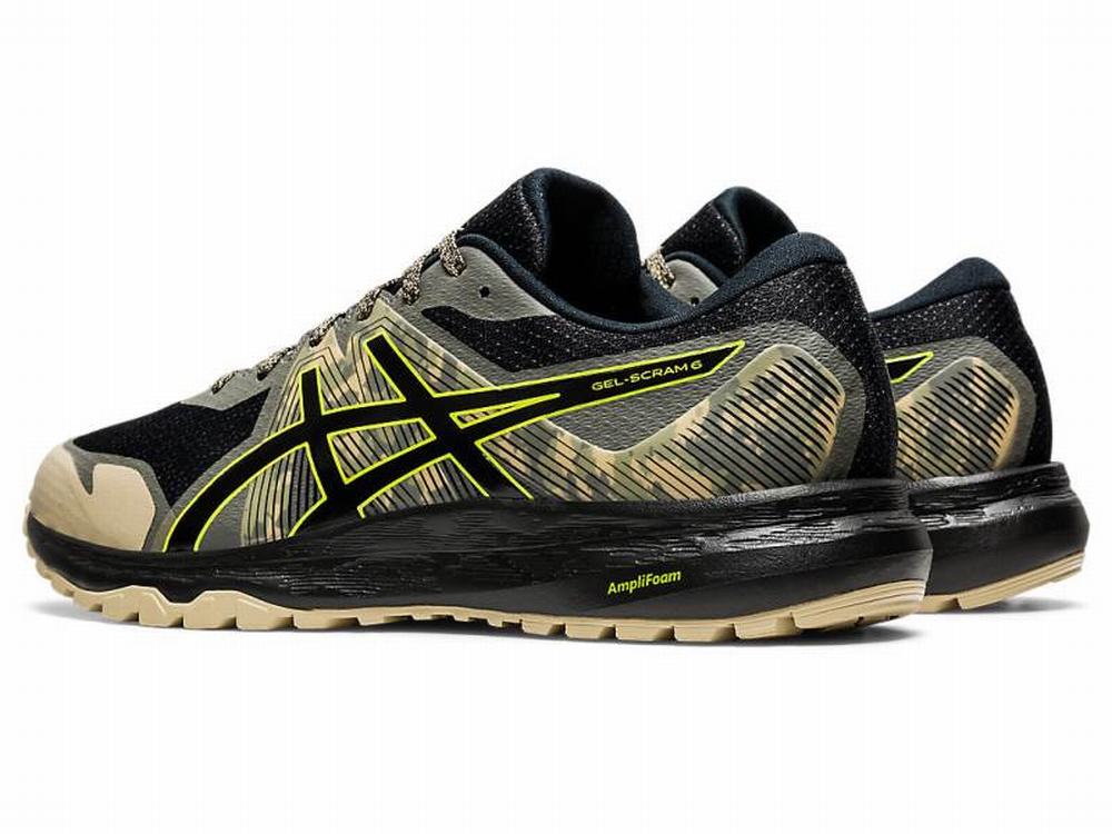 Chaussures Trail Asics GEL-SCRAM 6 Homme Noir Vert Clair | LPQ-210493