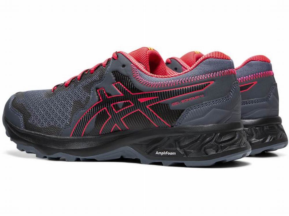 Chaussures Trail Asics GEL-SONOMA 4 Femme Noir Grise | NUX-389176