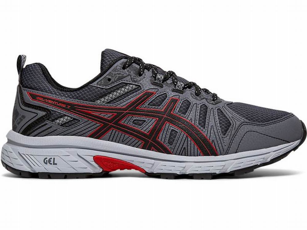 Chaussures Trail Asics GEL-VENTURE 7 (4E) Homme Noir Rouge | UZN-148769