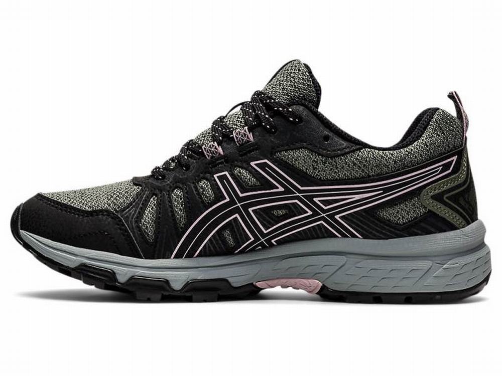 Chaussures Trail Asics GEL-VENTURE 7 Femme Vert Rose | JLV-615342