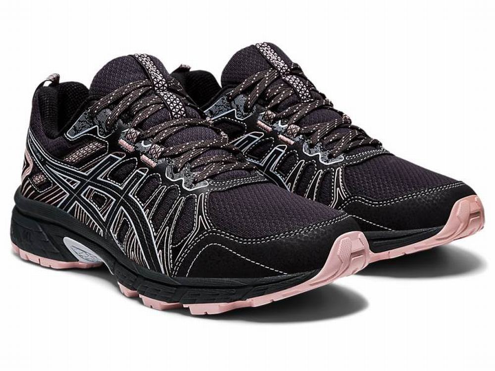 Chaussures Trail Asics GEL-VENTURE 7 Femme Grise Foncé Noir | XEG-064581