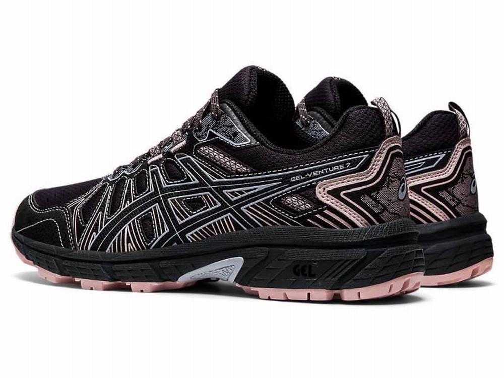 Chaussures Trail Asics GEL-VENTURE 7 Femme Grise Foncé Noir | XEG-064581