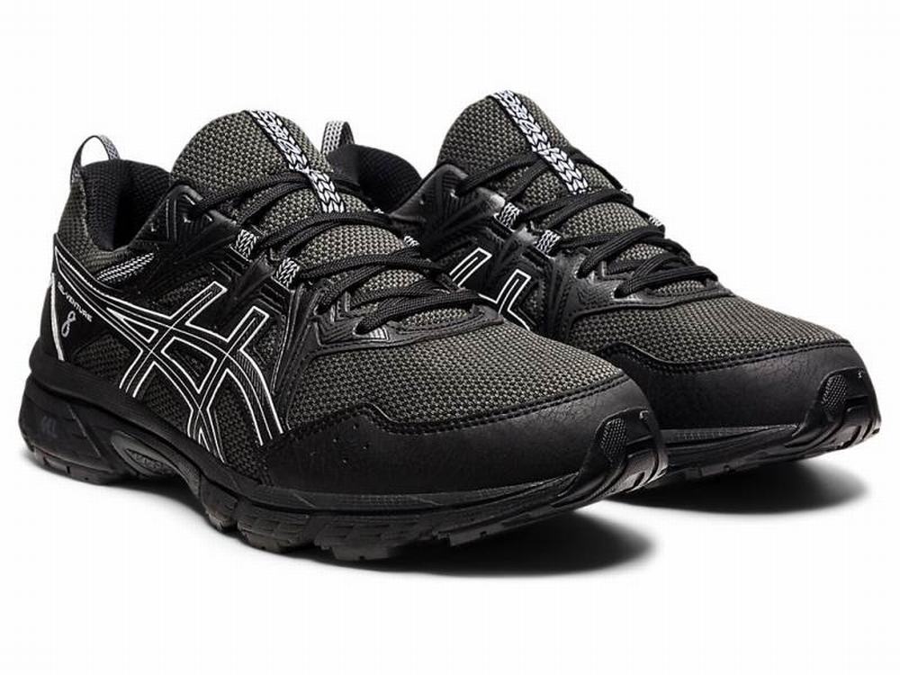 Chaussures Trail Asics GEL-VENTURE 8 (4E) Homme Noir Blanche | QYL-209617