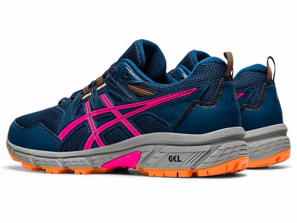 Chaussures Trail Asics GEL-VENTURE 8 Femme Bleu Rose | GER-405719