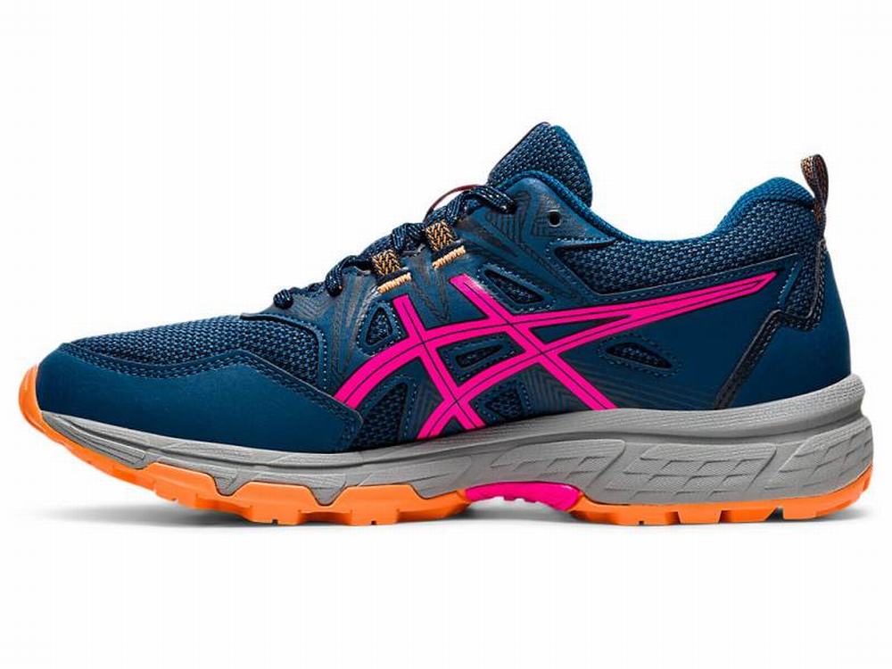 Chaussures Trail Asics GEL-VENTURE 8 Femme Bleu Rose | GER-405719