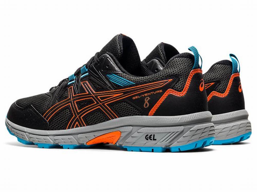 Chaussures Trail Asics GEL-VENTURE 8 Homme Noir Doré Orange | DJX-136295