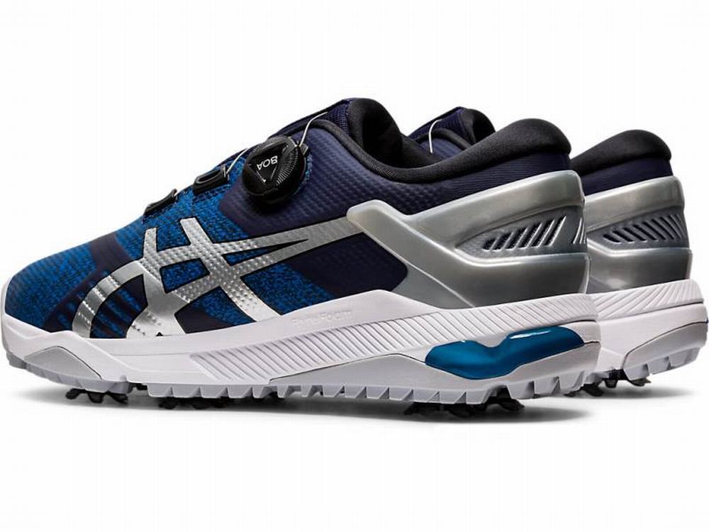 Chaussures de Golf Asics GEL-COURSE DUO Boa Homme Bleu Marine Argent | GXT-012569