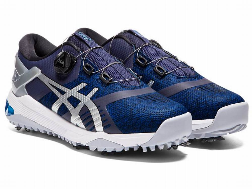 Chaussures de Golf Asics GEL-COURSE DUO Boa Homme Bleu Marine Argent | GXT-012569