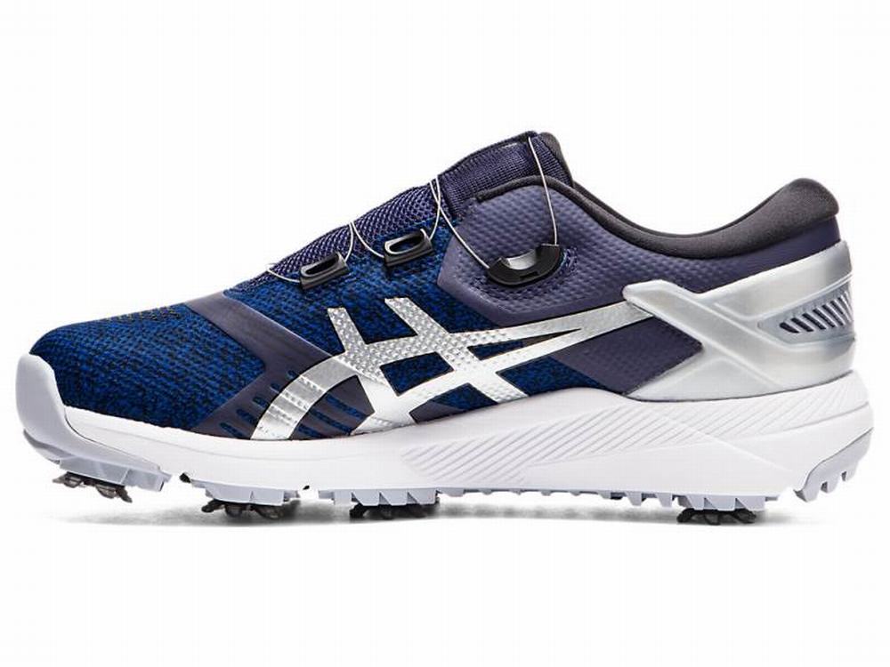 Chaussures de Golf Asics GEL-COURSE DUO Boa Homme Bleu Marine Argent | GXT-012569