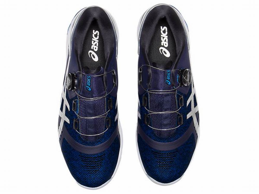 Chaussures de Golf Asics GEL-COURSE DUO Boa Homme Bleu Marine Argent | GXT-012569