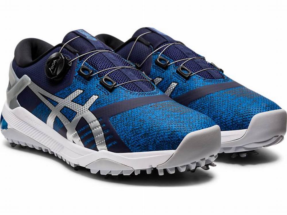 Chaussures de Golf Asics GEL-COURSE DUO Boa Homme Bleu Marine Argent | GXT-012569