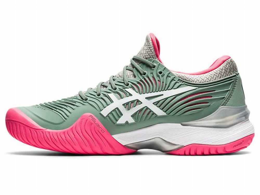 Chaussures de Tennis Asics COURT FF 2 Femme Blanche Grise | ZDB-724958