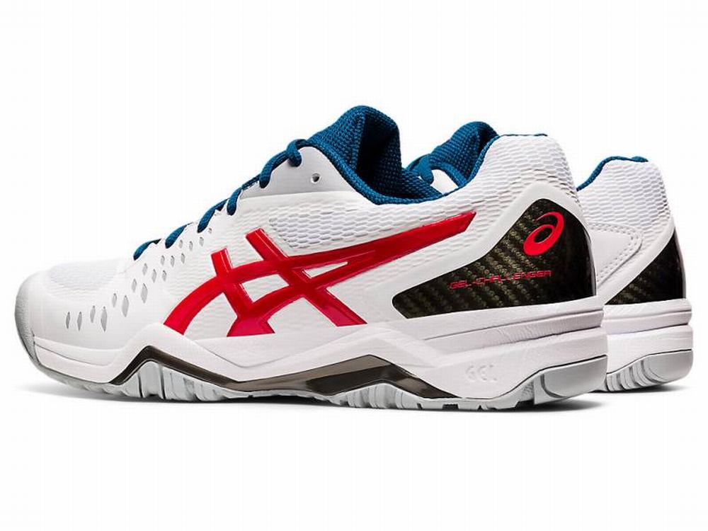 Chaussures de Tennis Asics GEL-CHALLENGER 12 Homme Blanche Rouge | TKL-137065