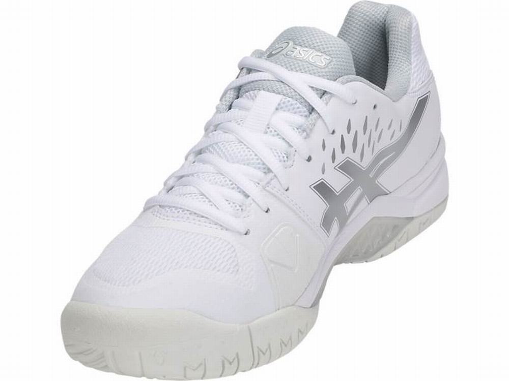 Chaussures de Tennis Asics GEL-CHALLENGER 12 Homme Blanche Argent | XSB-905176