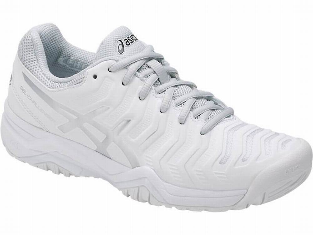 Chaussures de Tennis Asics GEL-Challenger 11 Femme Blanche Argent | BNC-751046