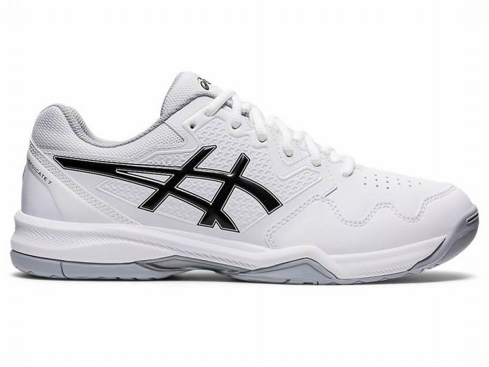 Chaussures de Tennis Asics GEL-DEDICATE 7 Homme Noir Blanche | VUL-325846