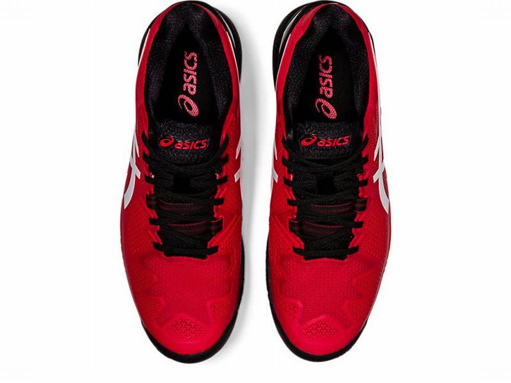 Chaussures de Tennis Asics GEL-Resolution 8 Homme Rouge Blanche | RPX-063742