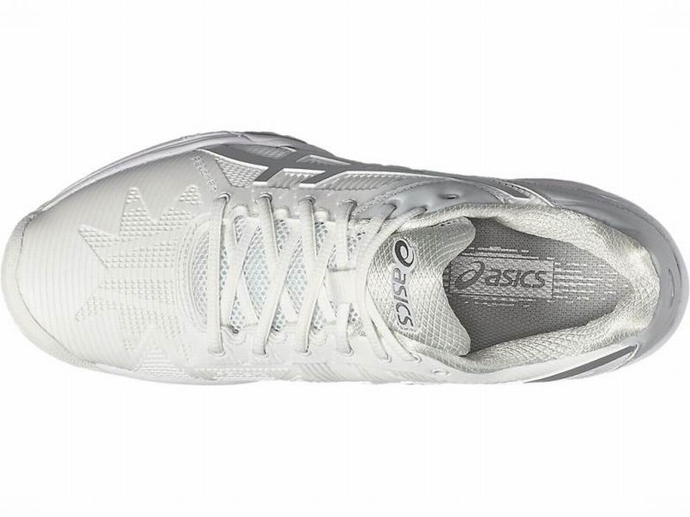 Chaussures de Tennis Asics GEL-Solution Speed 3 Femme Blanche Argent | JMW-201564