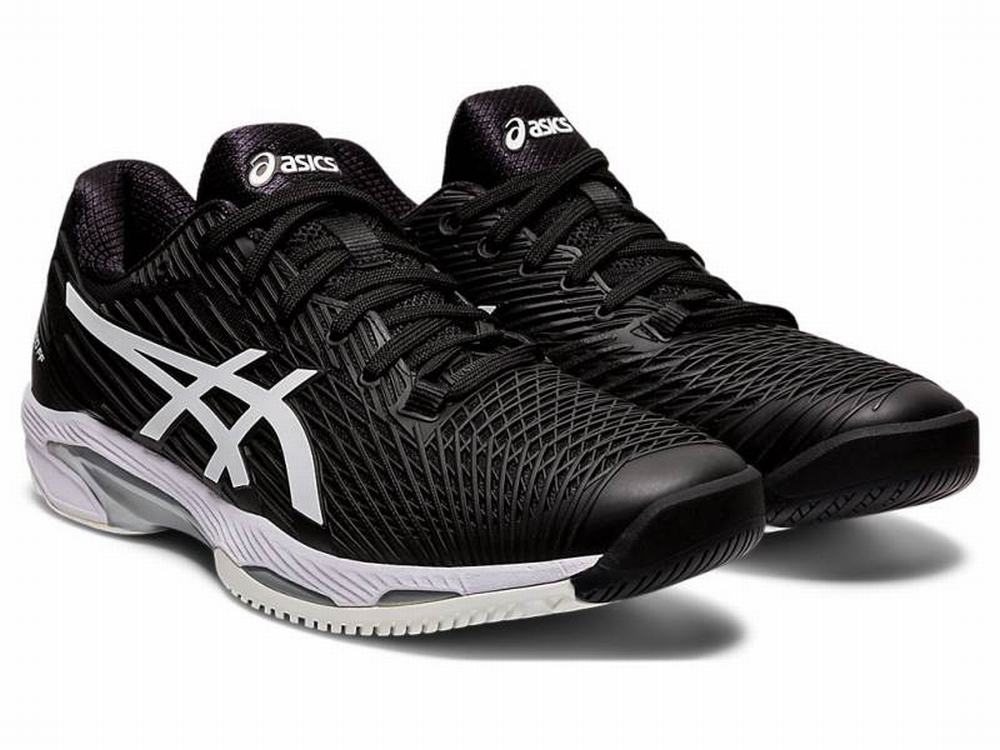 Chaussures de Tennis Asics SOLUTION SPEED FF Homme Noir Blanche | AQF-153820