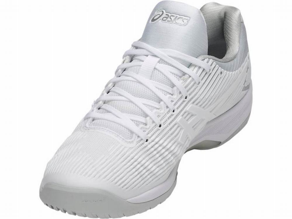 Chaussures de Tennis Asics SOLUTION SPEED FF Homme Blanche Argent | PXB-821530