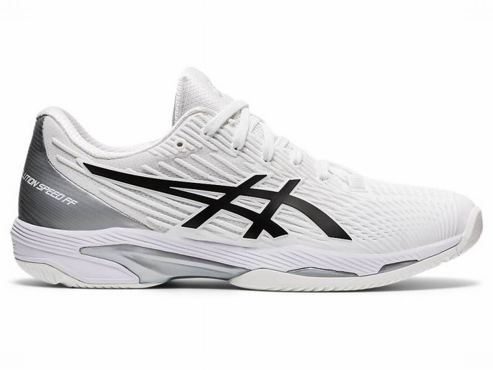 Chaussures de Tennis Asics SOLUTION SPEED FF Homme Noir Blanche | XVA-348710