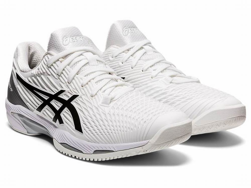 Chaussures de Tennis Asics SOLUTION SPEED FF Homme Noir Blanche | XVA-348710